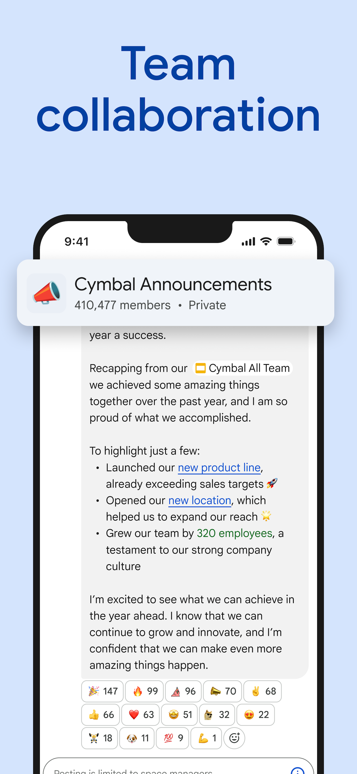 Google Chat App Store 宣传页