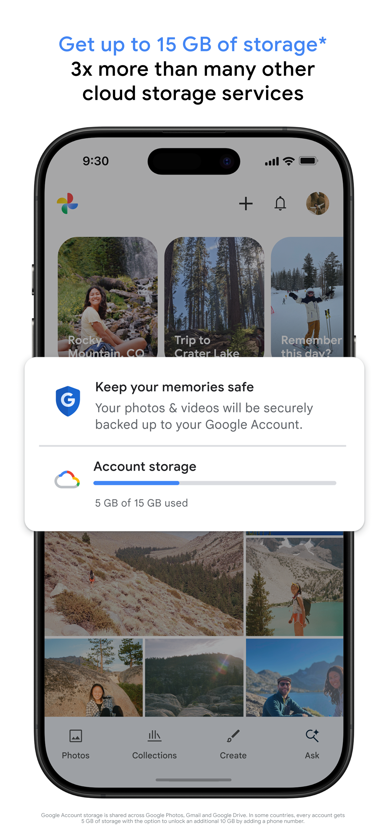 Google 相册 App Store 宣传页