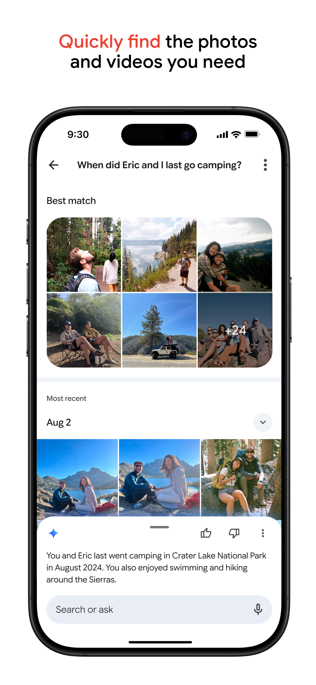 Google 相册 App Store 宣传页