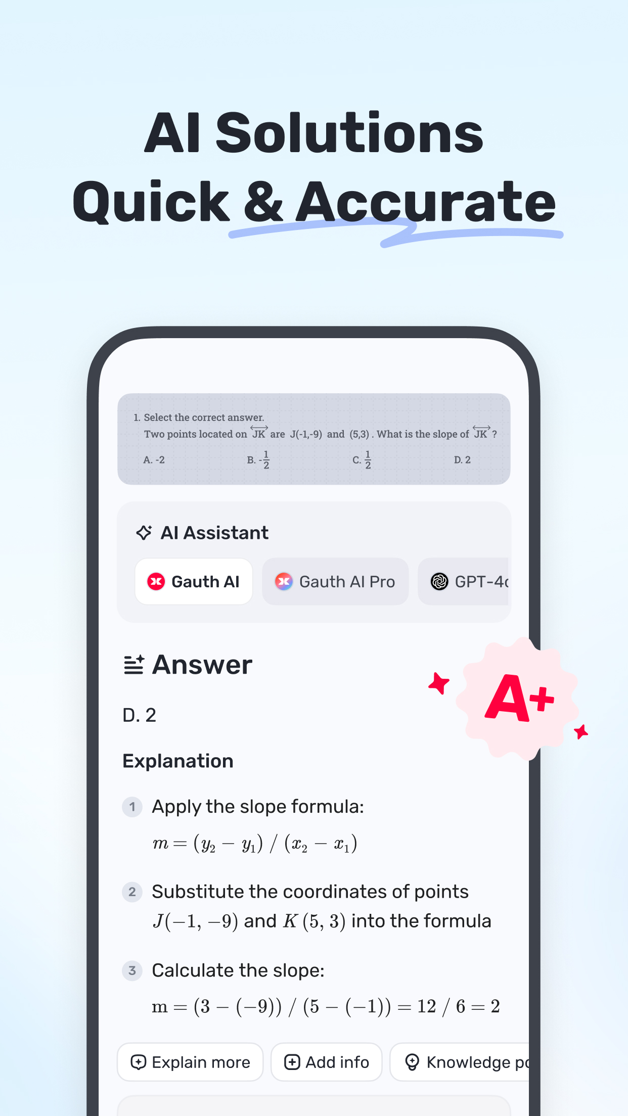 Gauth App Store 宣传页