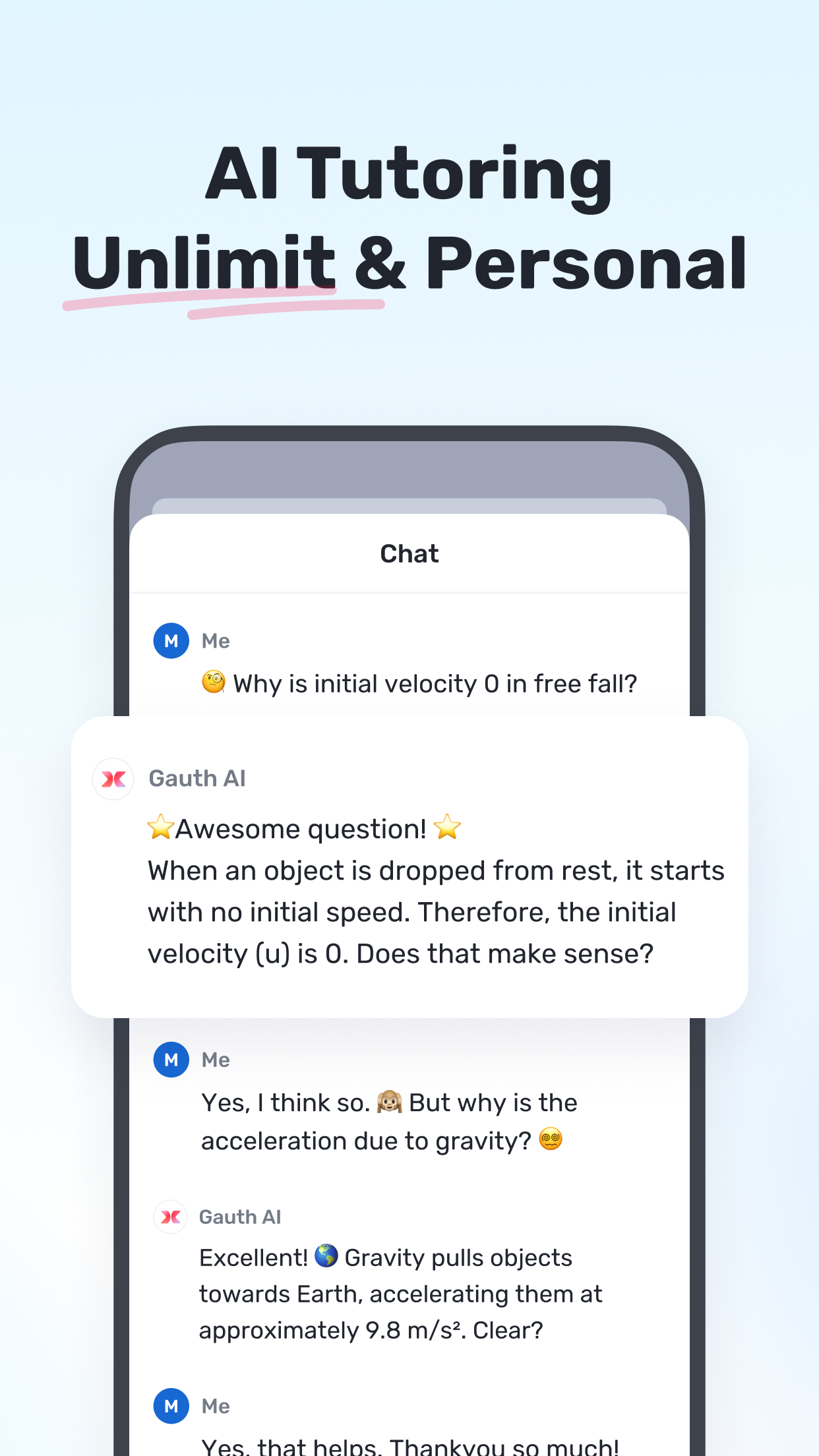 Gauth App Store 宣传页