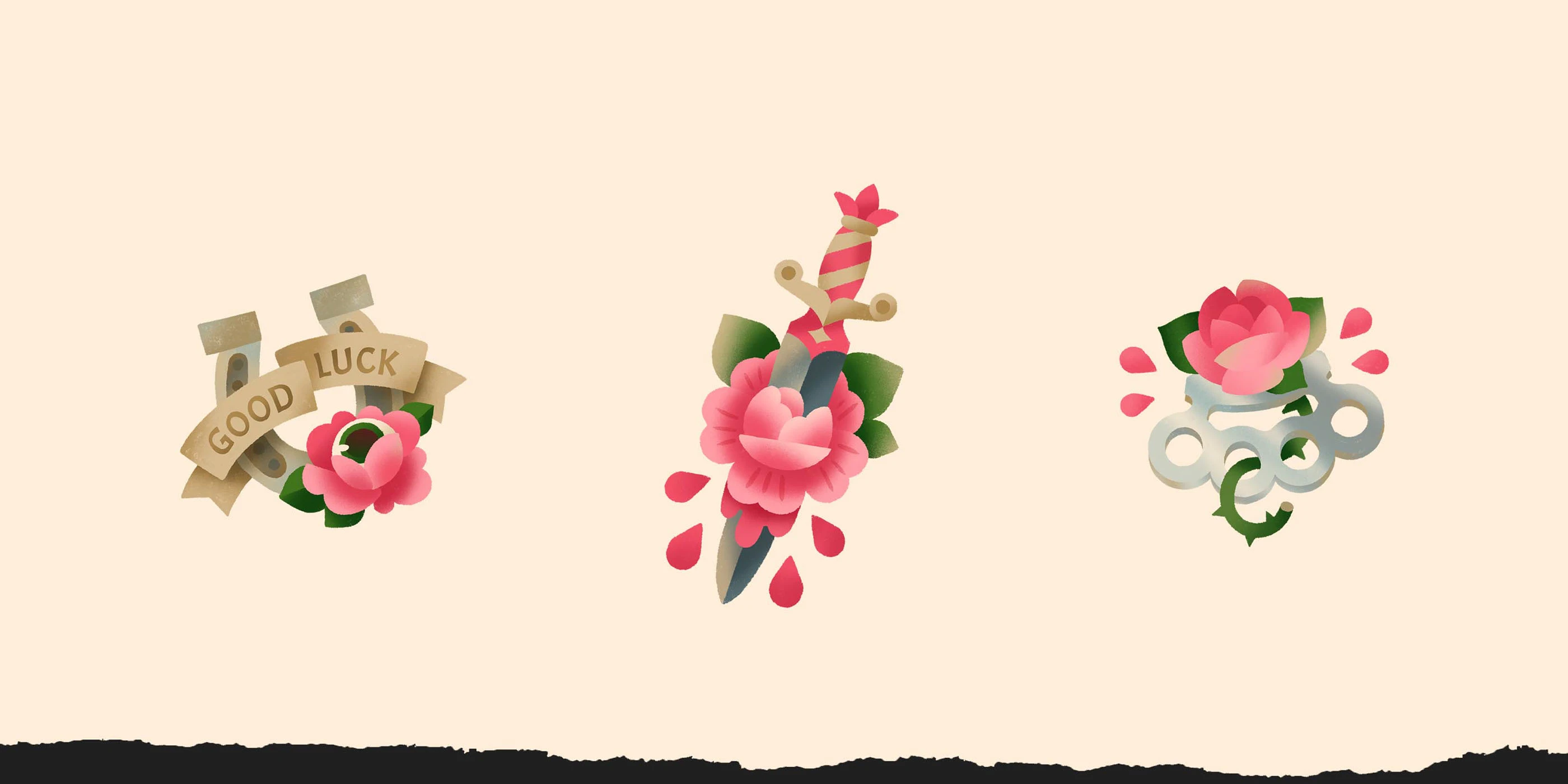 Old school tattoo stickers set :: Behance 2