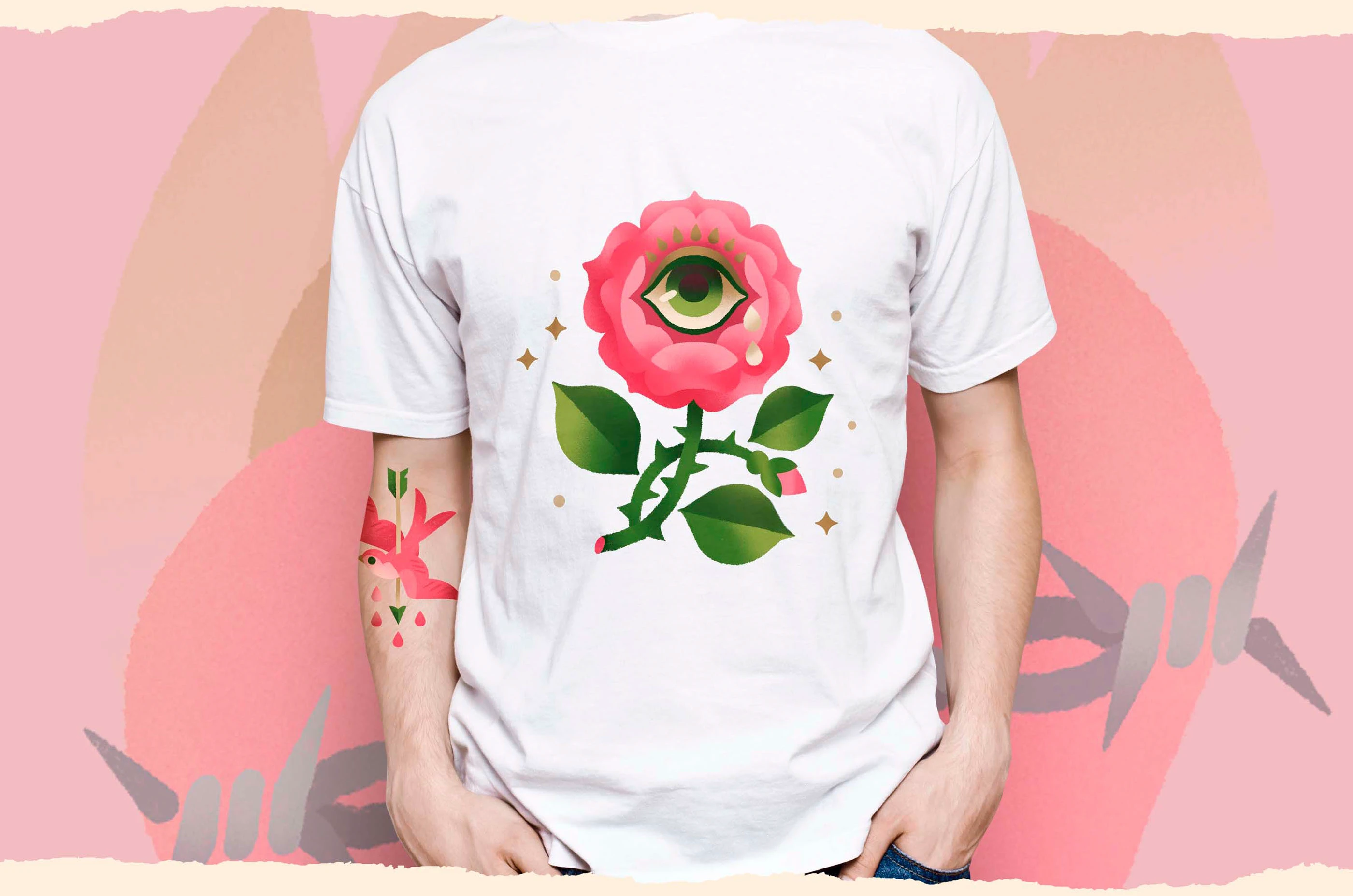 Old school tattoo stickers set :: Behance 3