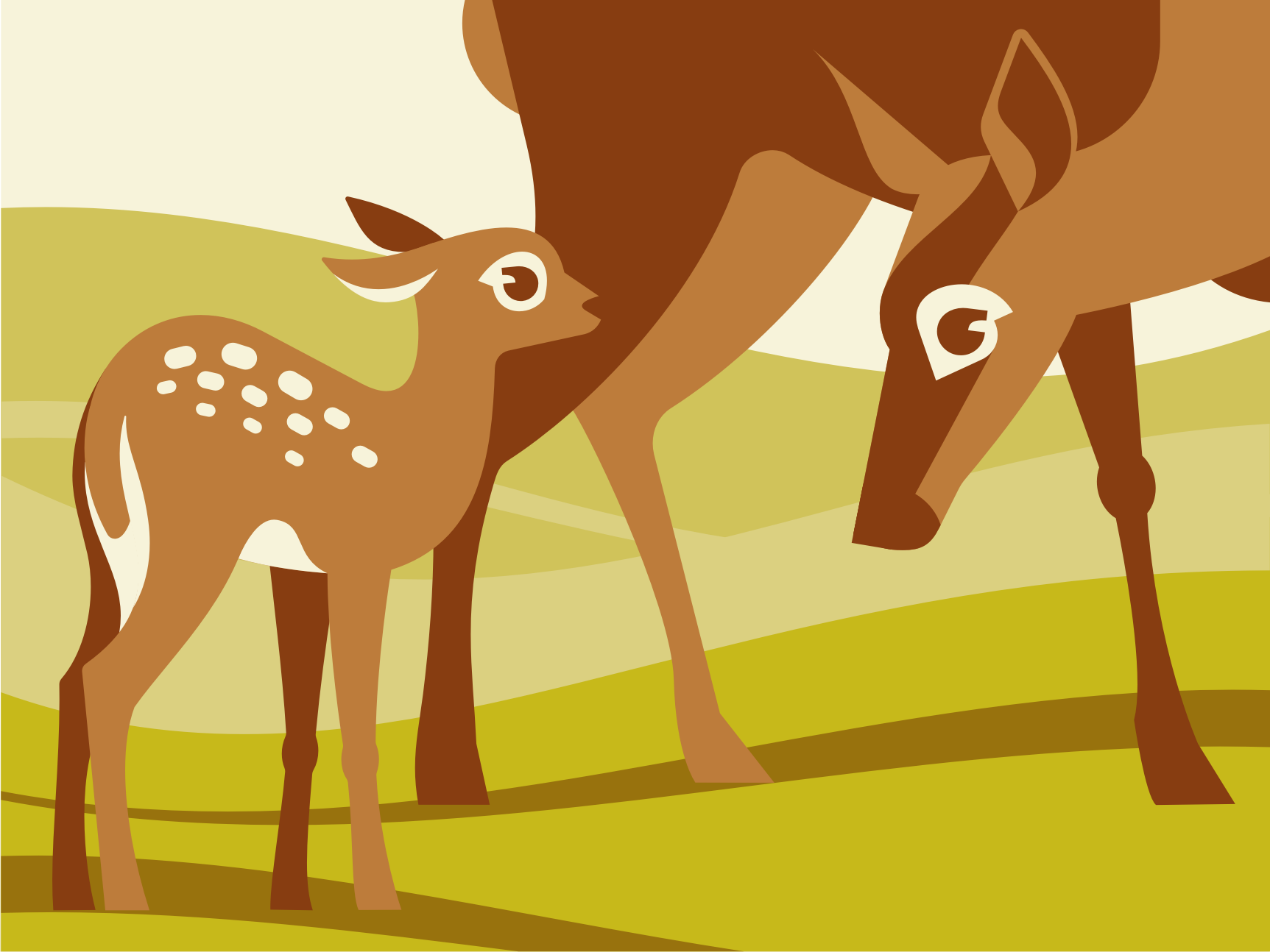 Deer family by MissMarpl on Dribbble