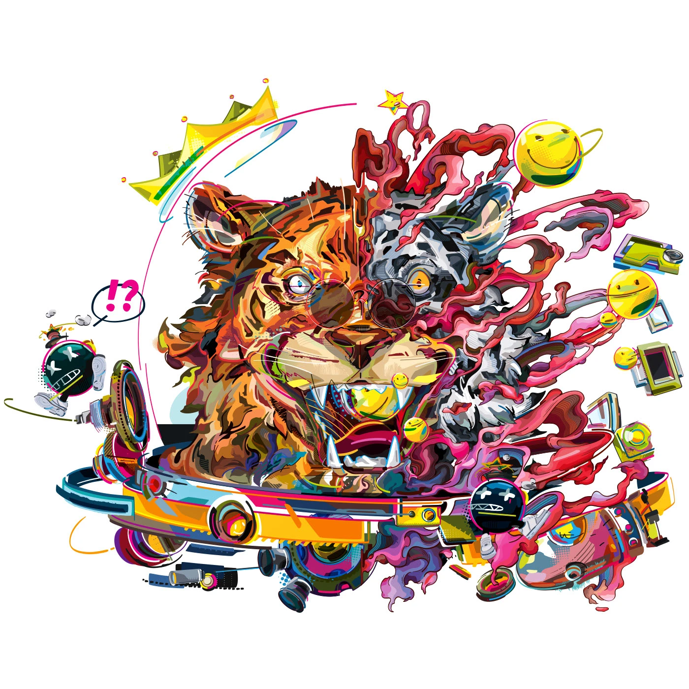 A thousand ways to smile - year of the Tiger :: Behance 1