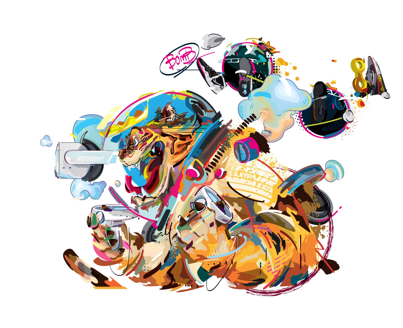 A thousand ways to smile - year of the Tiger :: Behance 2