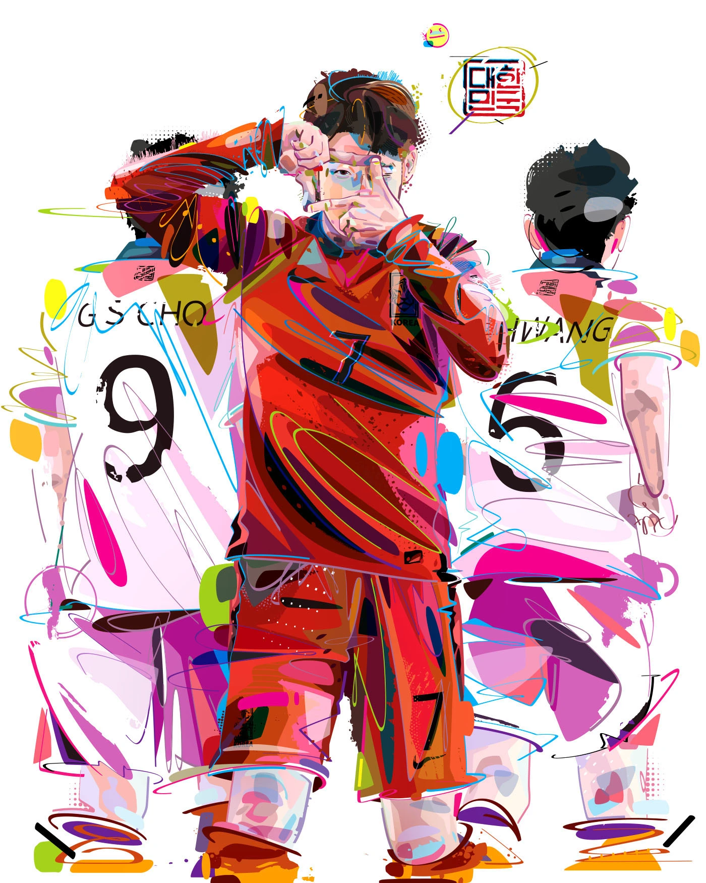 Son HeungMin - For Korea Football exhibition :: Behance 2