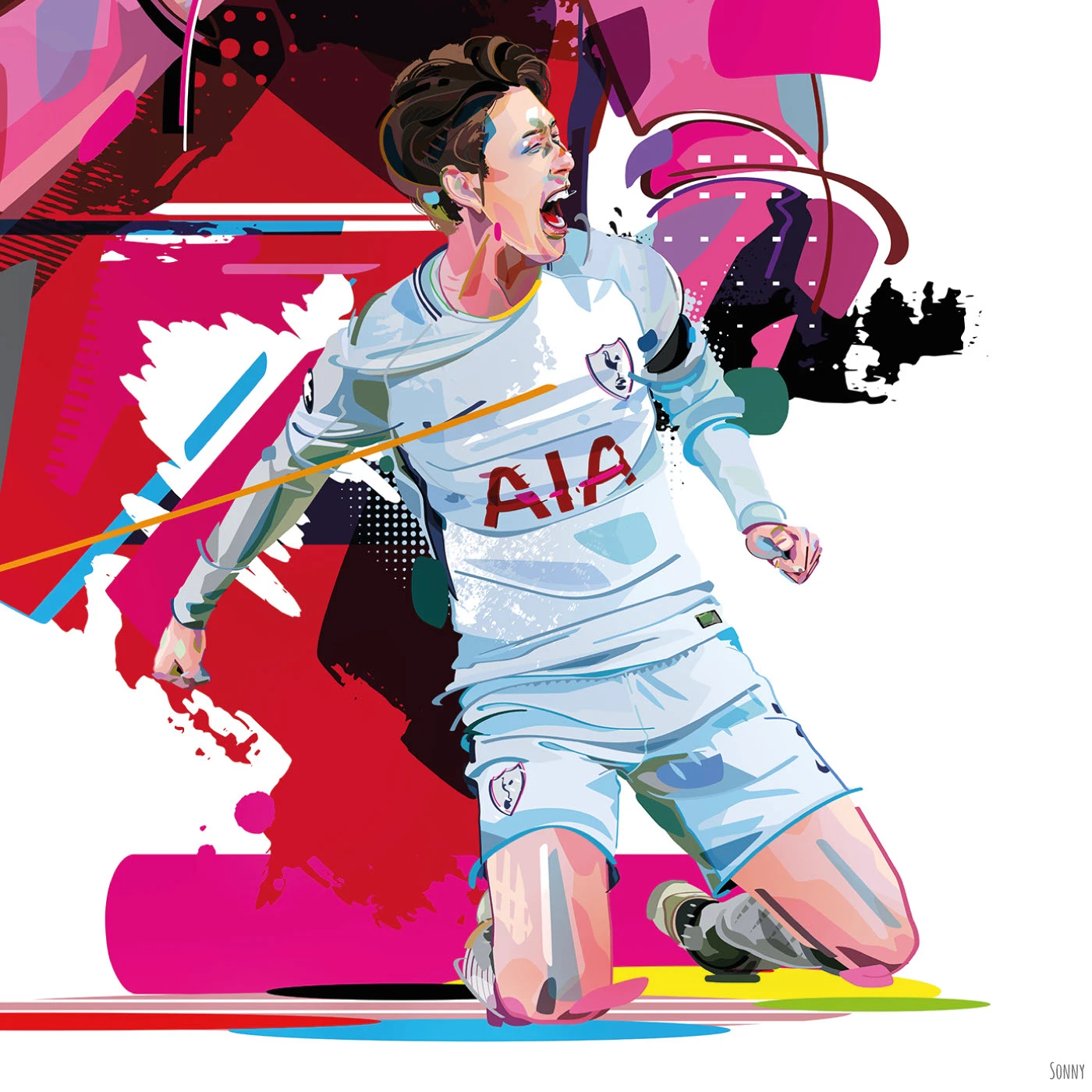 Son HeungMin - For Korea Football exhibition :: Behance 5