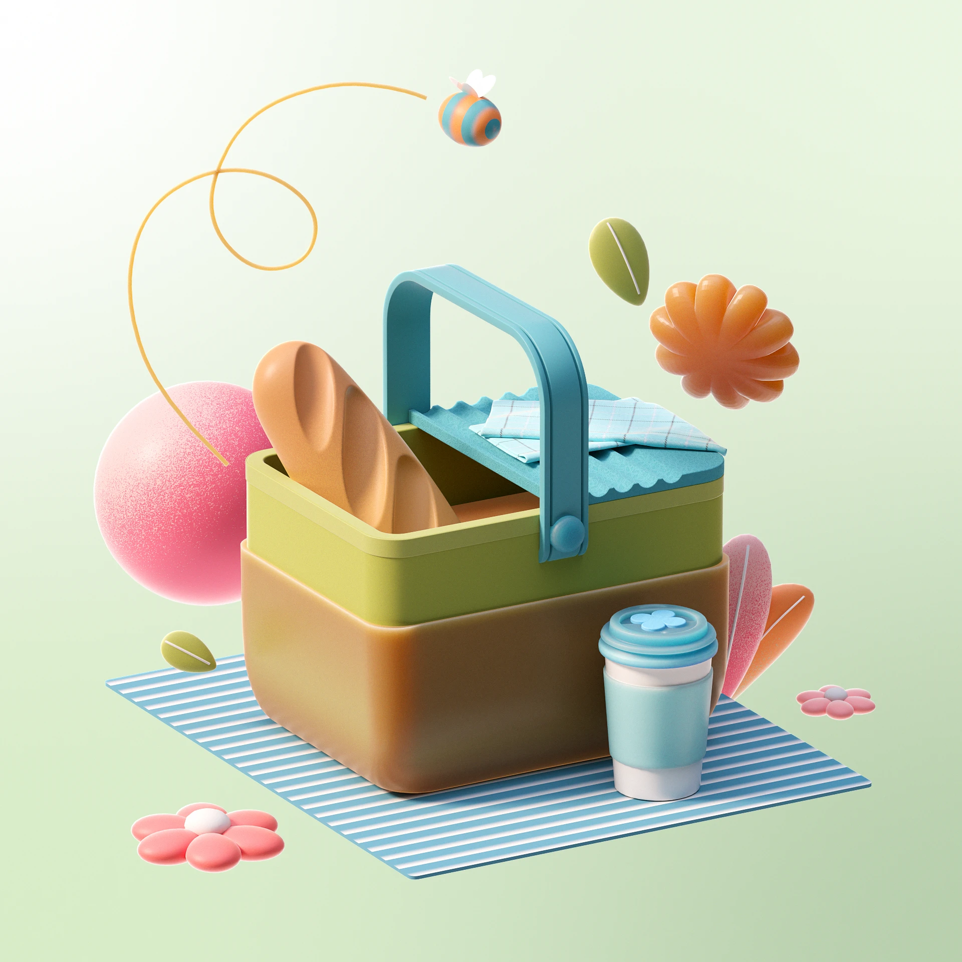 NAVER 3D Icon - The Family Month :: Behance 3