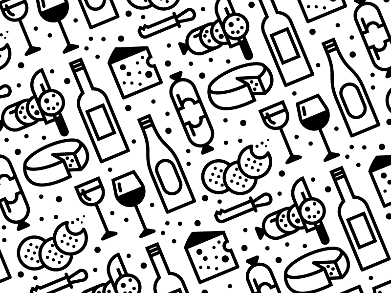Wine & Cheese by Kevin Moran on Dribbble