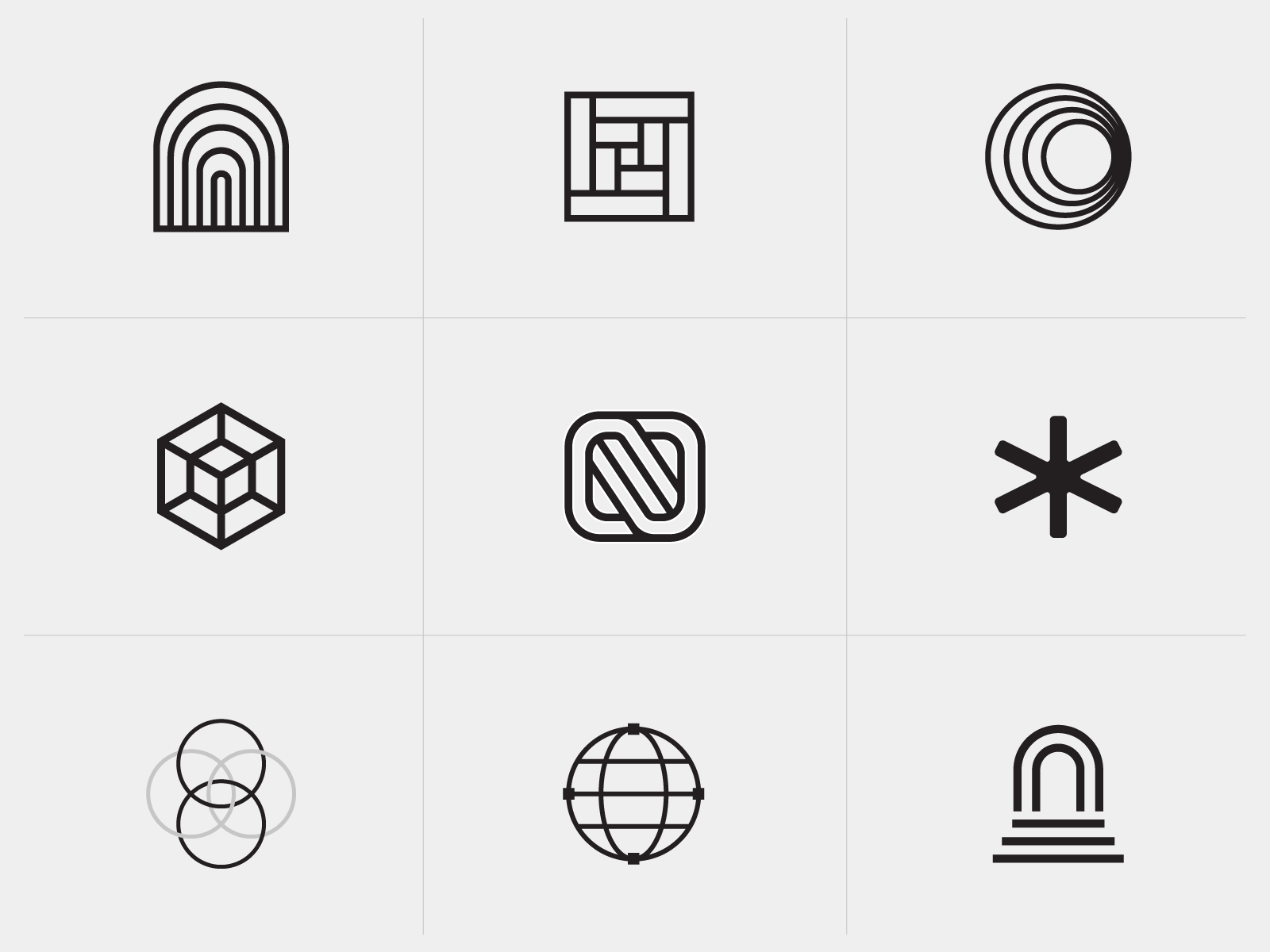 This Week's Logos by Kevin Moran on Dribbble
