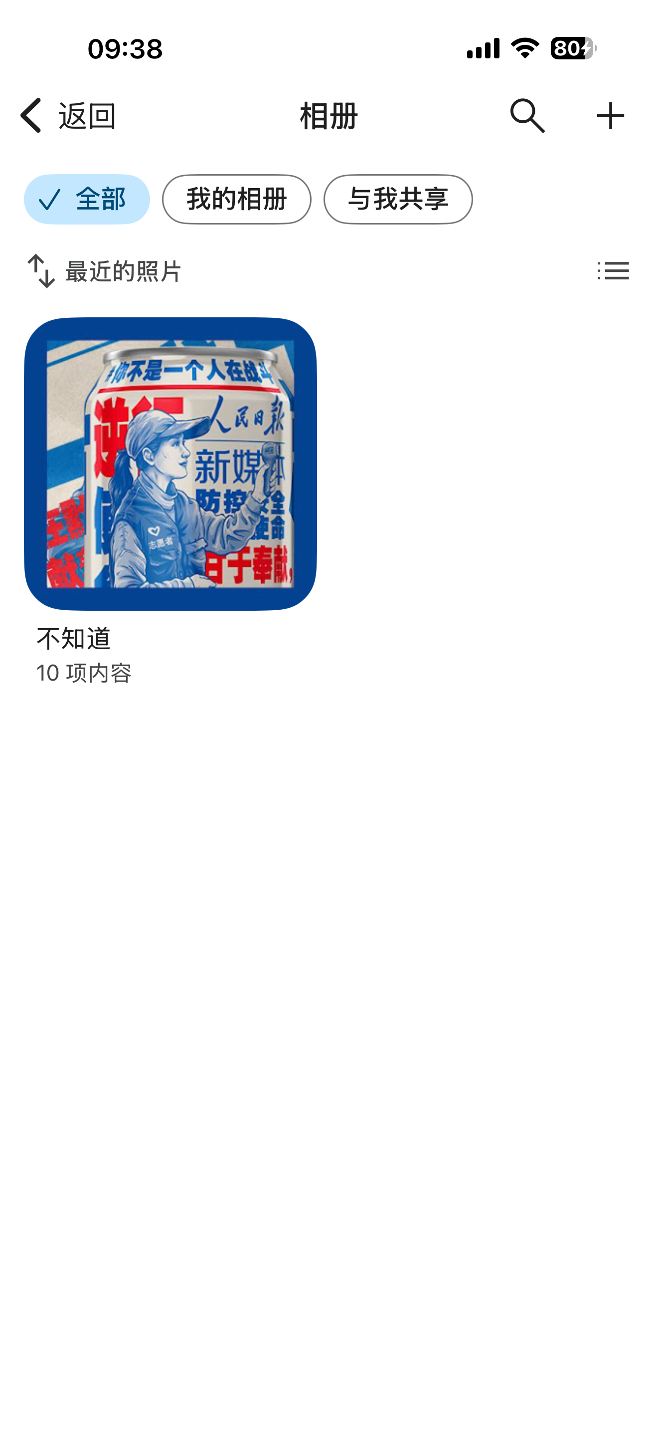 相册列表·筛选标签下仅一册