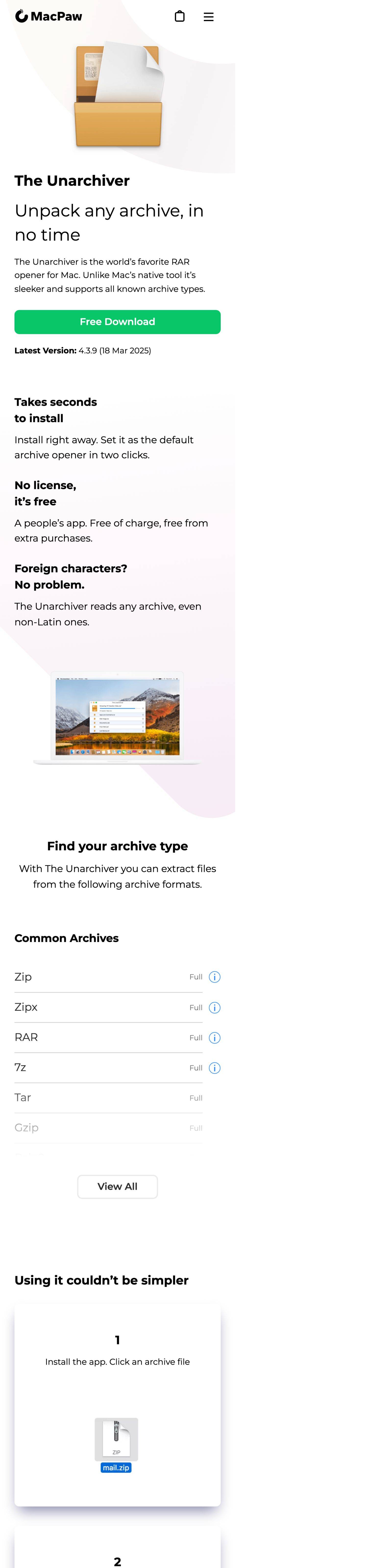 macpaw.com The Unarchiver 解压